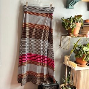 Striped Maxi Skirt